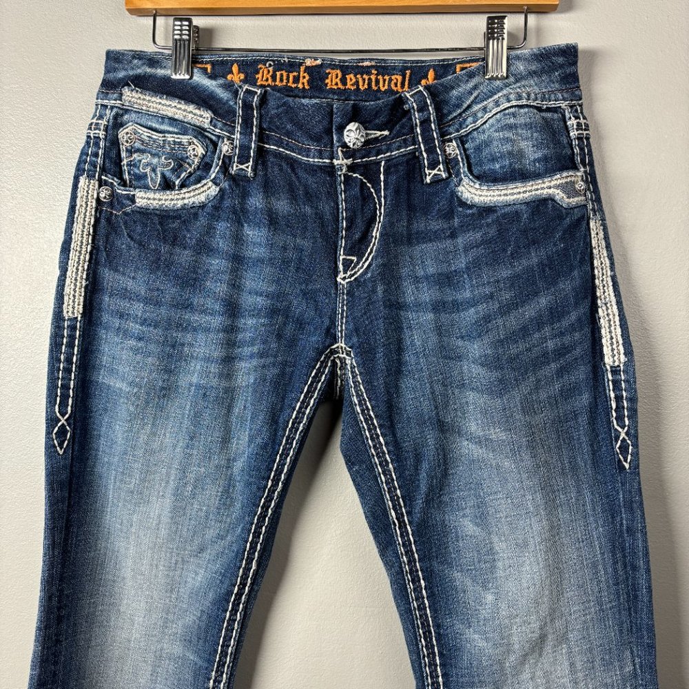Rock Revival Jacklyn Boot Cut Jeans Size 28